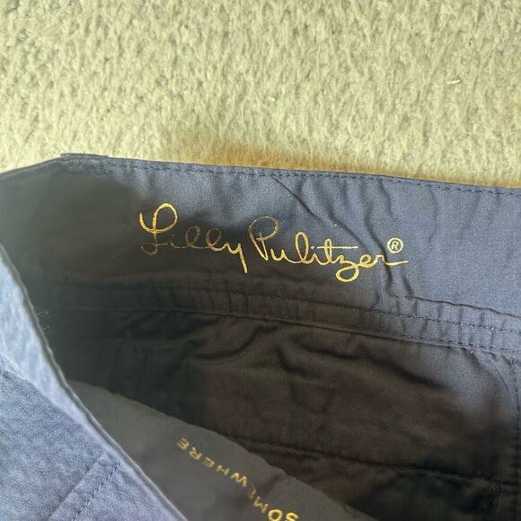 Lilly Pulitzer Short Womens 0 Blue‎ The Callahan 5" Short Lobster Print - Picture 4 of 10